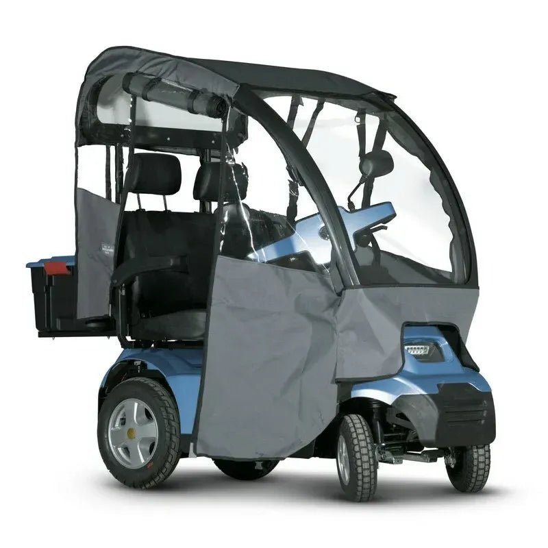 Afiscooter S4 Dual - Seat Fully - Enclosed All - Terrain 4 - Wheel - Afikim - 2 Seater Electric Scooters