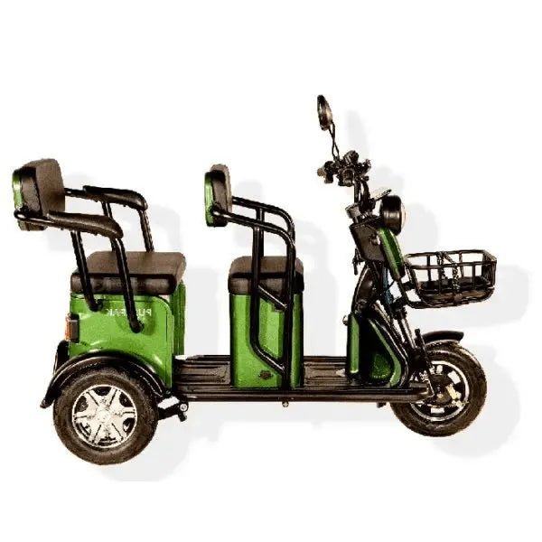 Pushpak 3500 Compact Heavy - Duty 2 - Passenger Fast Mobility Scooter - Pushpak - 2 Seater Electric Scooters