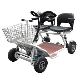 RMB E - Quad XL Dual Seat Mobility Scooter with Jumbo Shopping Basket - RMB - 2 Seater Electric Scooters