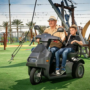 Afiscooter S3 2 Seater Mobility Scooter All Terrain 3 Wheel - Afikim - 2 Seater Electric Scooters