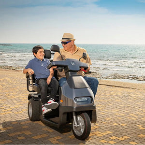 Afiscooter S3 Dual - Seat Fully - Enclosed All - Terrain 3 - Wheel - Afikim - 2 Seater Electric Scooters