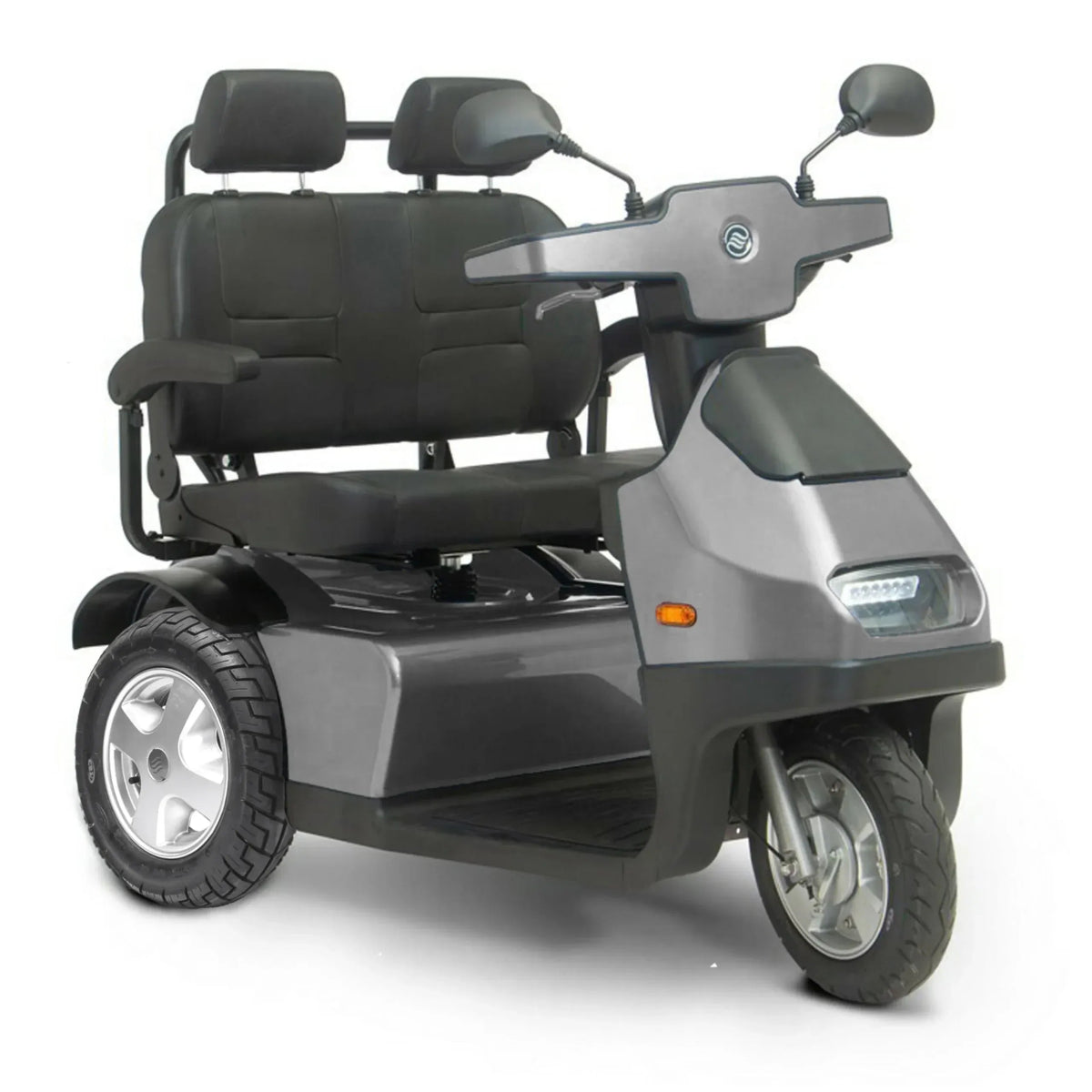 Afiscooter S3 Dual - Seat Fully - Enclosed All - Terrain 3 - Wheel - Afikim - 2 Seater Electric Scooters