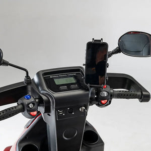 Afiscooter S3 Dual - Seat Fully - Enclosed All - Terrain 3 - Wheel - Afikim - 2 Seater Electric Scooters