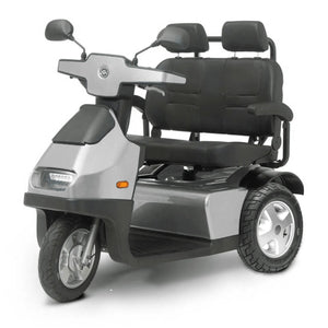 Afiscooter S3 Dual - Seat Fully - Enclosed All - Terrain 3 - Wheel - Afikim - 2 Seater Electric Scooters