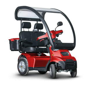 Afiscooter S4 2 Seater Canopy Mobility Scooter All Terrain 4 Wheel - Afikim - 2 Seater Electric Scooters