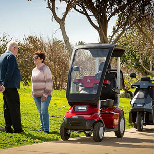 Afiscooter S4 2 Seater SOLAR Canopy Mobility Scooter - Afikim - 2 Seater Electric Scooters