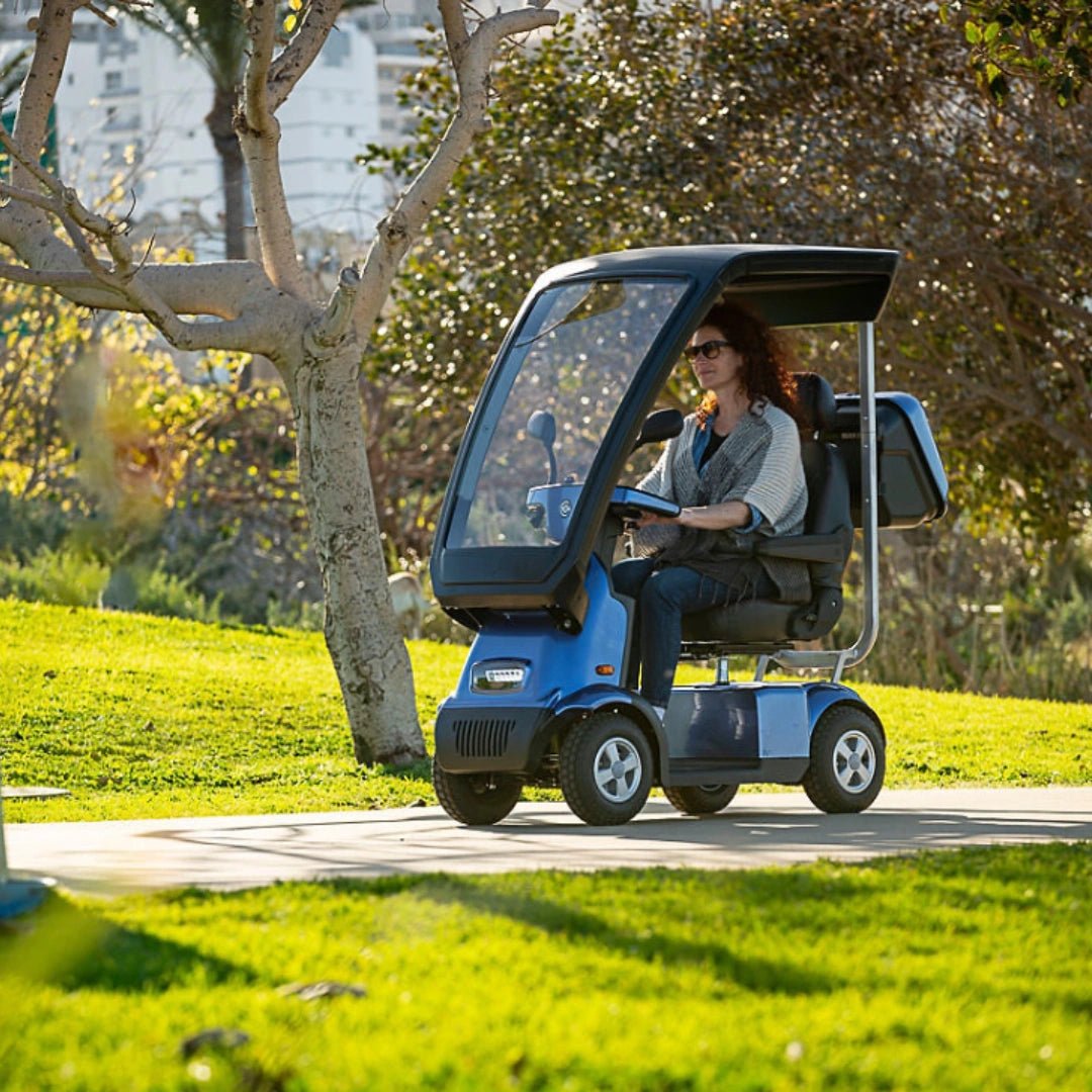 Afiscooter S4 2 Seater SOLAR Canopy Mobility Scooter - Afikim - 2 Seater Electric Scooters