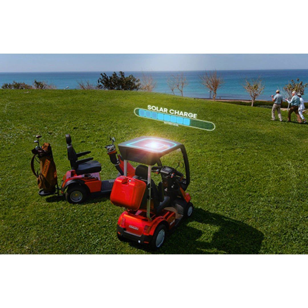 Afiscooter S4 2 Seater SOLAR Canopy Mobility Scooter - Afikim - 2 Seater Electric Scooters