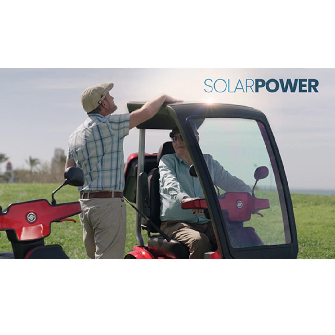 Afiscooter S4 2 Seater SOLAR Canopy Mobility Scooter - Afikim - 2 Seater Electric Scooters