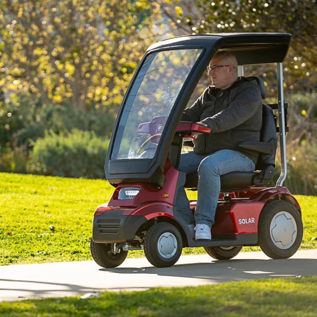 Afiscooter S4 2 Seater SOLAR Canopy Mobility Scooter - Afikim - 2 Seater Electric Scooters