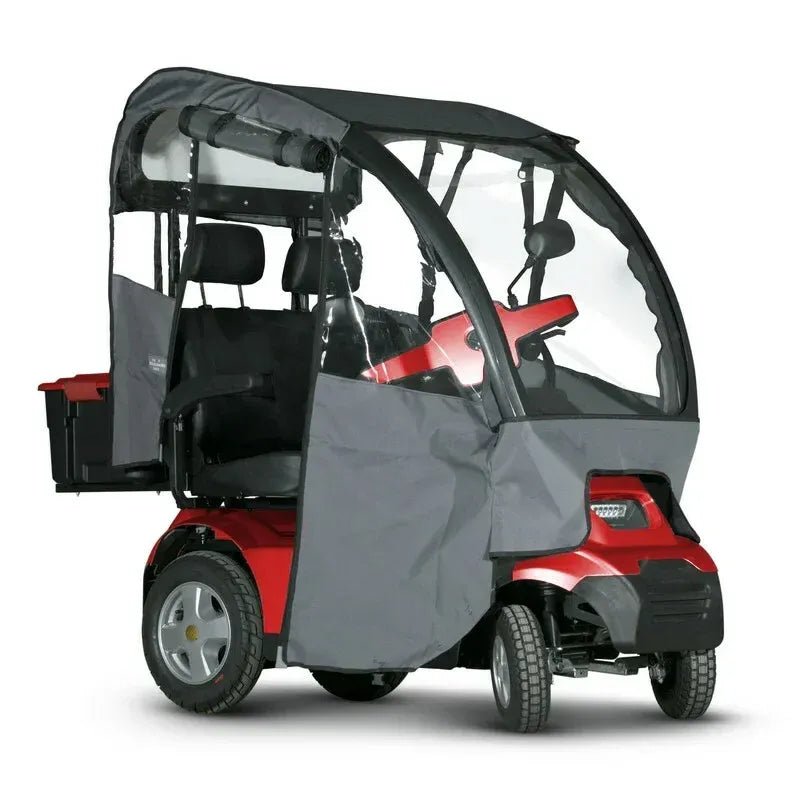 Afiscooter S4 Dual - Seat Fully - Enclosed All - Terrain 4 - Wheel - Afikim - 2 Seater Electric Scooters