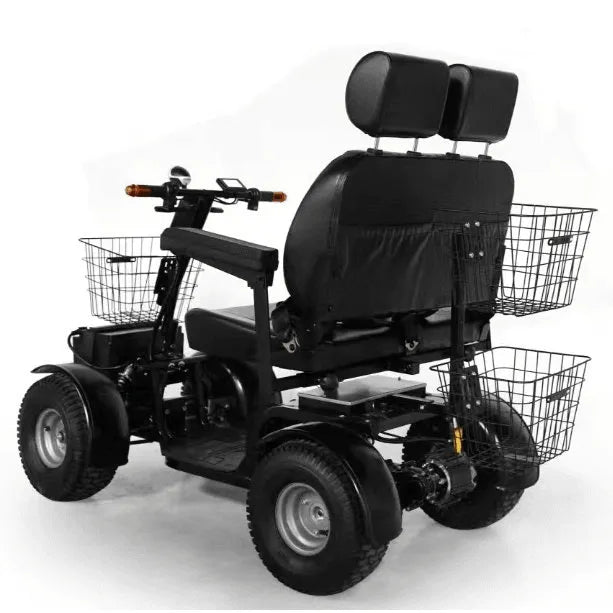 Cheetah Ninja ADA 2 Seater Canopy Mobility Scooter & Golf Cart - Green Transporter - 2 Seater Electric Scooters