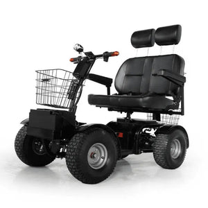 Cheetah Ninja ADA 2 Seater Canopy Mobility Scooter & Golf Cart - Green Transporter - 2 Seater Electric Scooters