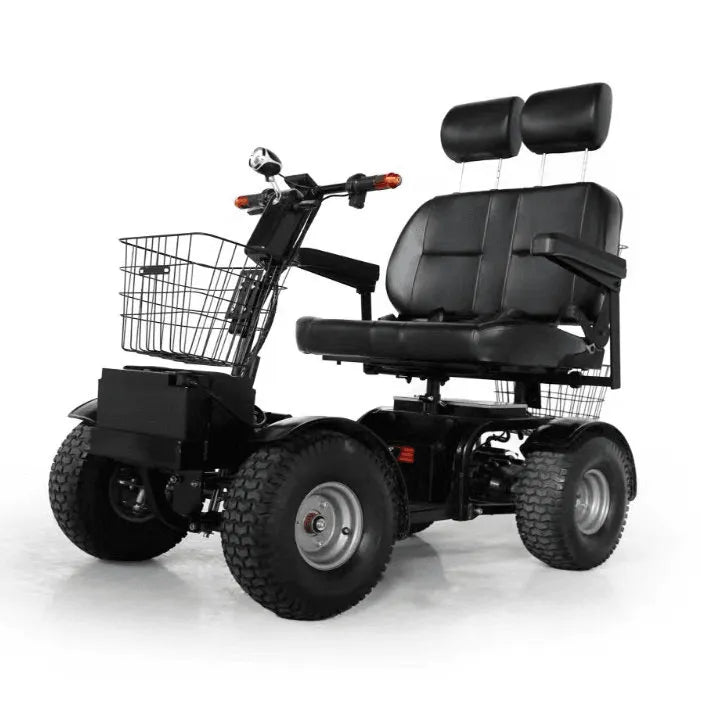 Cheetah Ninja ADA 2 Seater Canopy Mobility Scooter & Golf Cart - Green Transporter - 2 Seater Electric Scooters