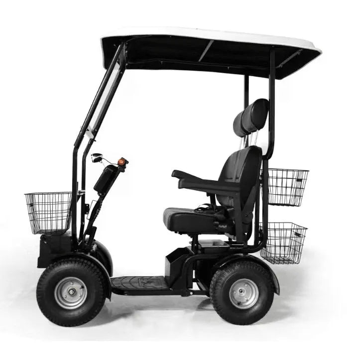 Cheetah Ninja ADA 2 Seater Canopy Mobility Scooter & Golf Cart - Green Transporter - 2 Seater Electric Scooters