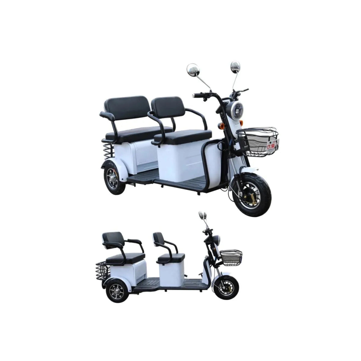 Pushpak 4000 Three - Passenger Fast Mobility Scooter - Pushpak - 2 Seater Electric Scooters