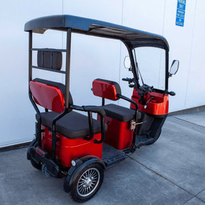 Pushpak 5000 Three - Passenger Canopy Fast Mobility Scooter - Pushpak - 2 Seater Electric Scooters